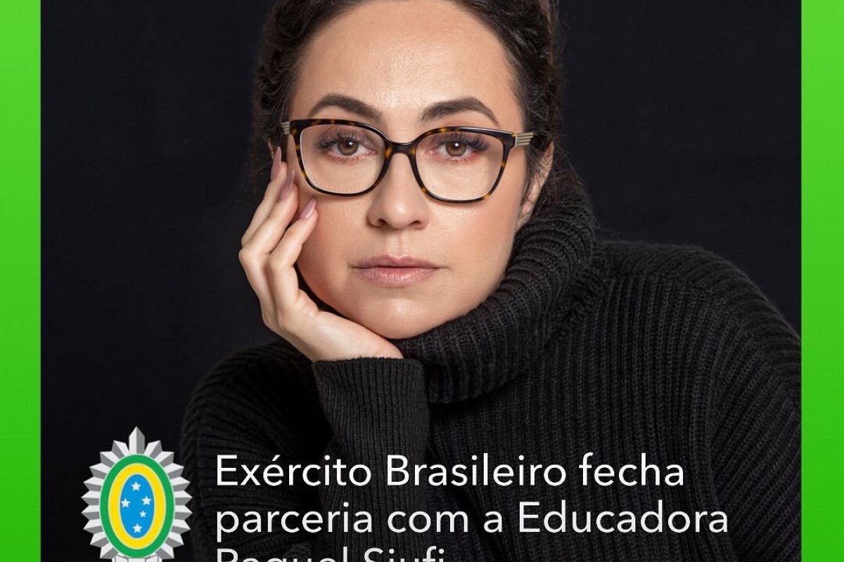 Exército Brasileiro fecha parceria com a famosa professora de redação Raquel Siufi!