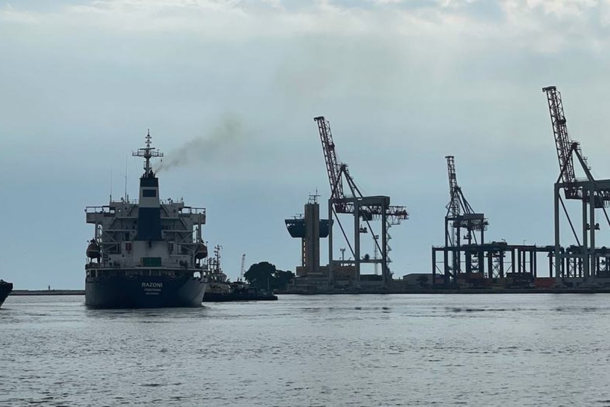 Primeiro navio com grãos da Ucrânia passa por inspeção na Turquia