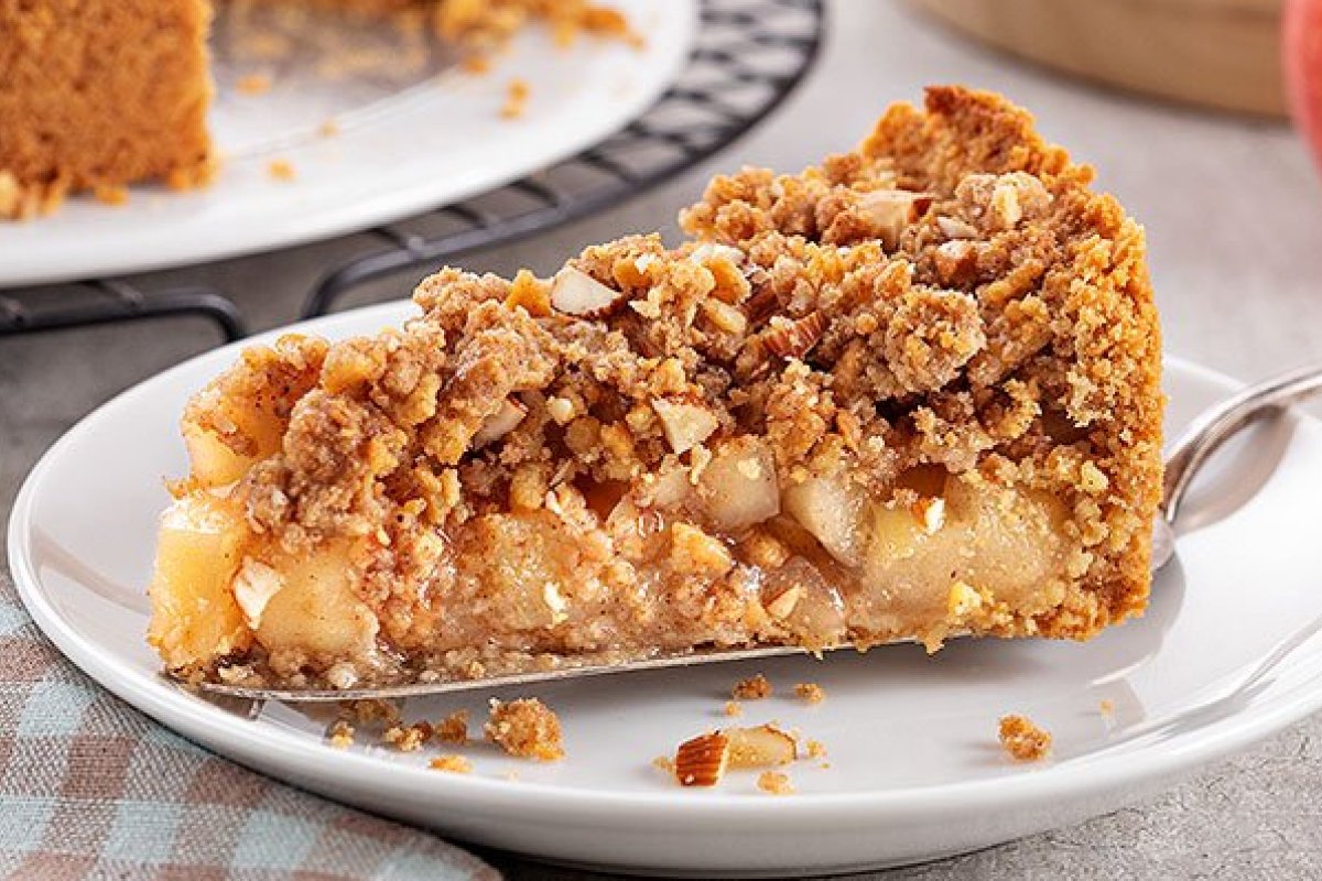 Sobremesa para o Dia dos Pais: Aprenda a fazer Torta Crumble de Maçã