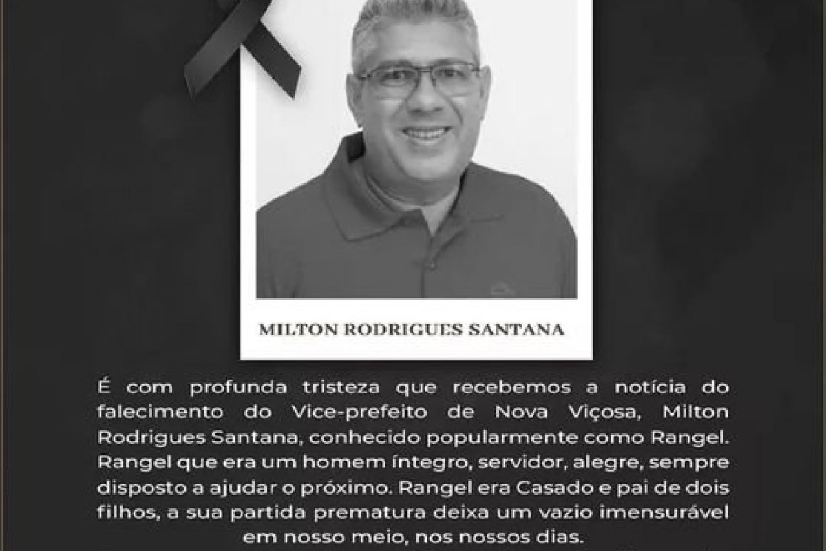 Vice-prefeito de Nova Viçosa morre após acidente de carro na Bahia