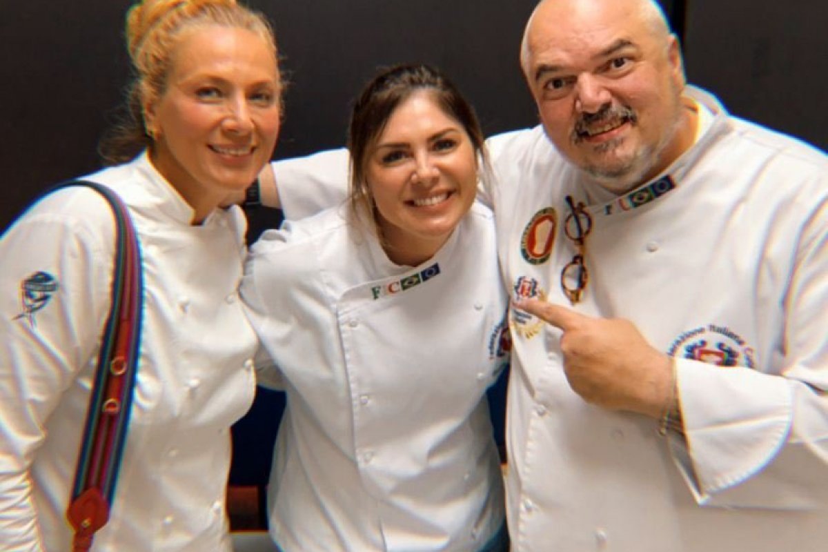 Chef Sandra Regina participou do curso de aprimoramento da Federação Italiana de Chefs!