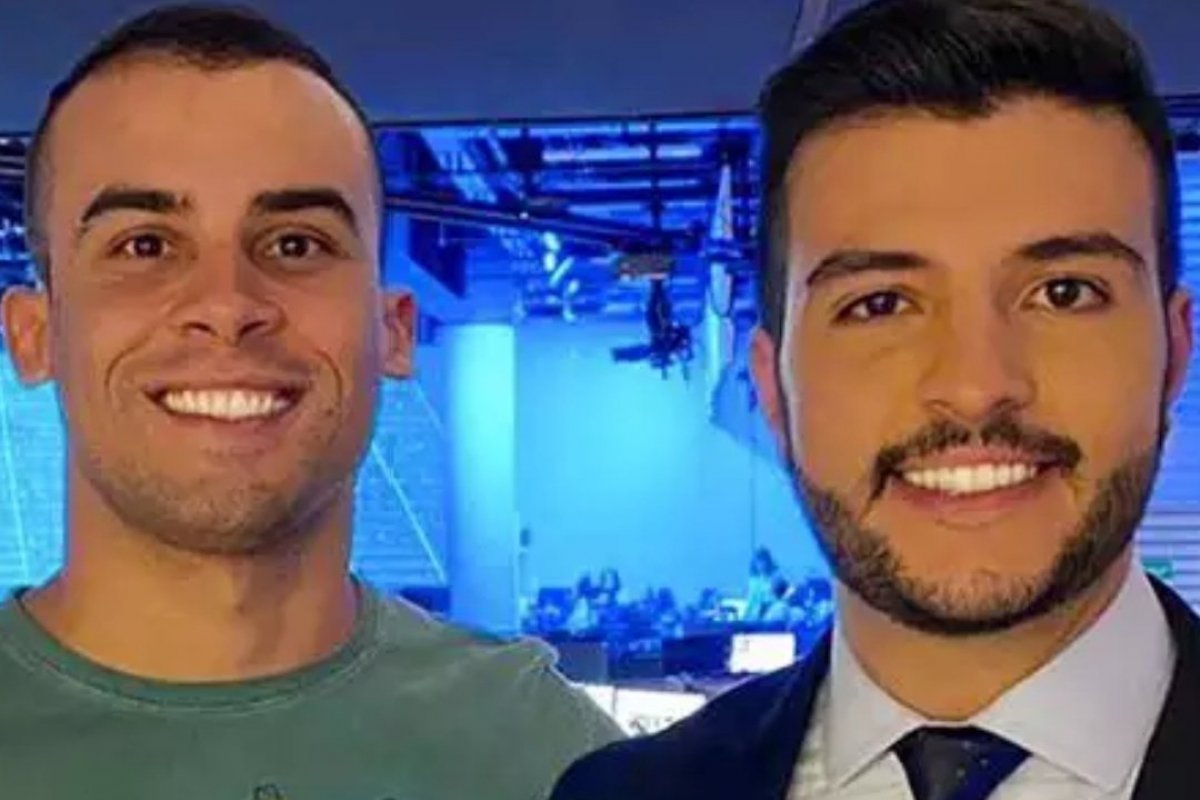 Âncora do JN deste sábado, leva namorado para conhecer estúdio