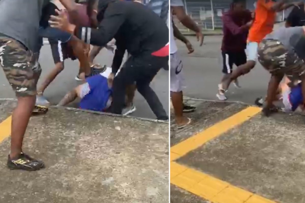 Vídeo: Torcedor do Bahia é agredido antes de jogo começar em Salvador