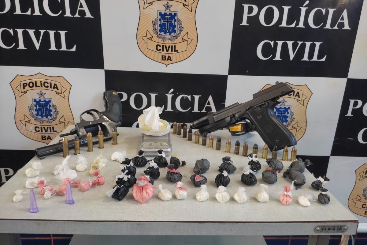 Dois homens são presos com armas e cocaína em Santo Antônio de Jesus