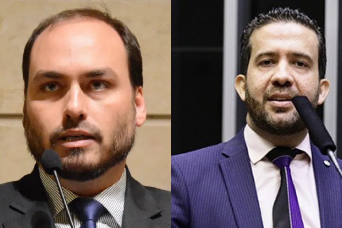 Carlos Bolsonaro registra ação contra Janones por ter sido chamado de miliciano