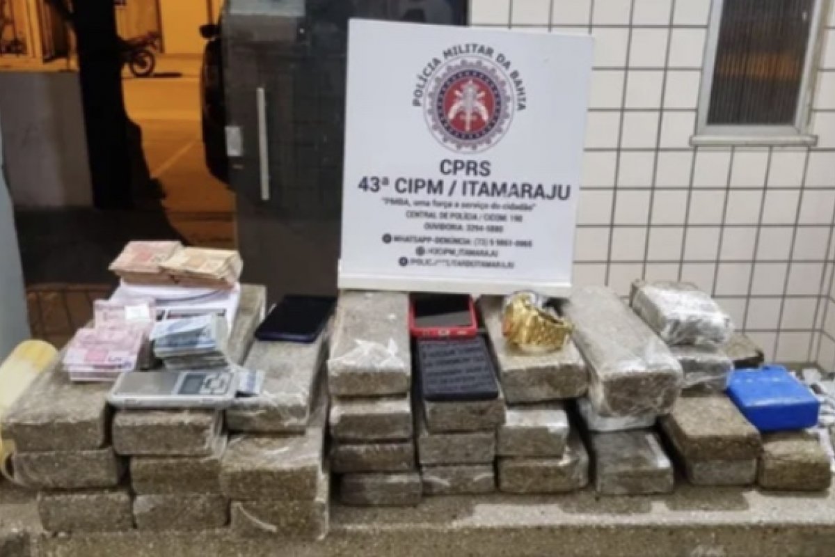 Homem é preso por tráfico de drogas em Itamaraju, no extremo sul da Bahia