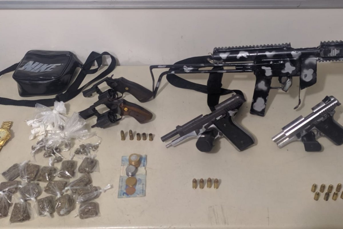 PM apreende cinco armas de fogo na Vila Verde