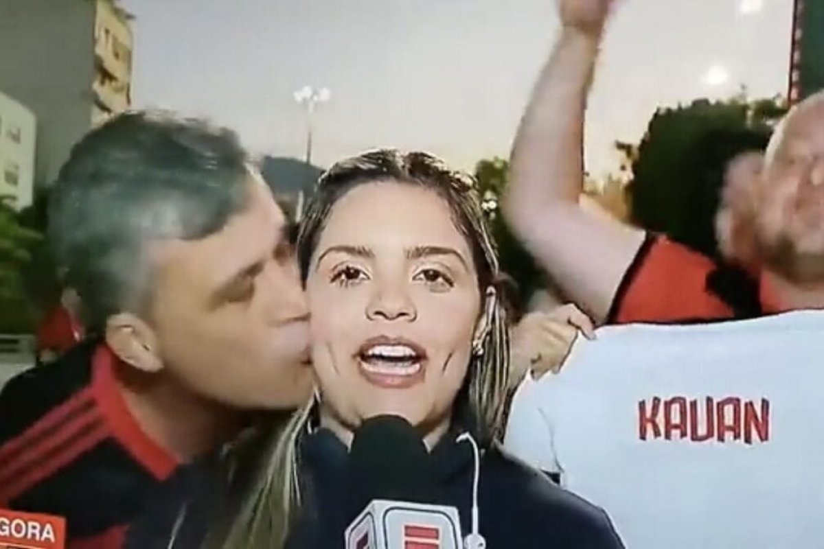 Após assediar repórter ao vivo, torcedor do Flamengo tem prisão decretada