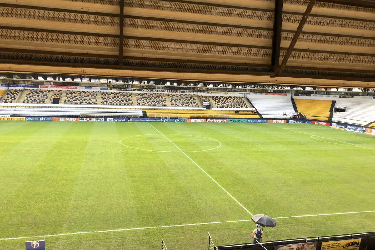 Criciúma e Bahia não saem do 0 a 0 em SC pela Série B