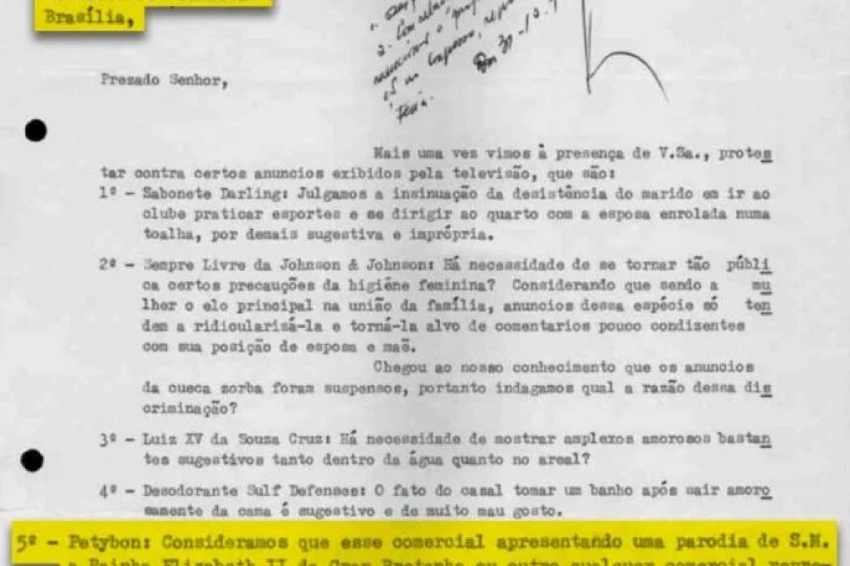 Comercial com paródia da rainha Elizabeth II fez ditadura militar brasileira receber pedido de censura