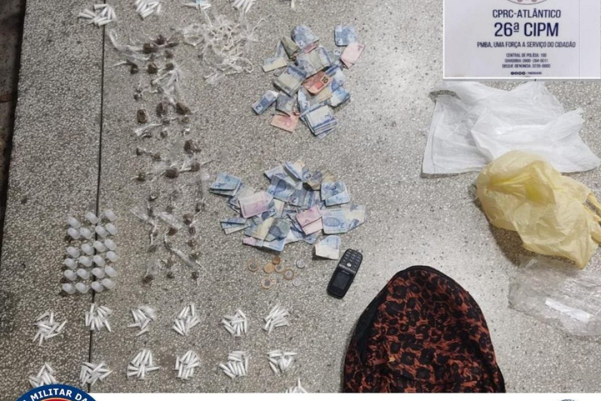 PM prende trio na Polêmica por suspeita de tráfico de drogas