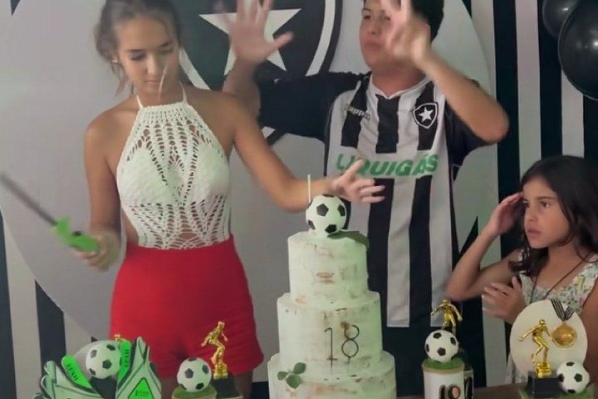 Veja vídeo! Filho de Nívea Stelmann e Mario Frias completa 18 anos com festa