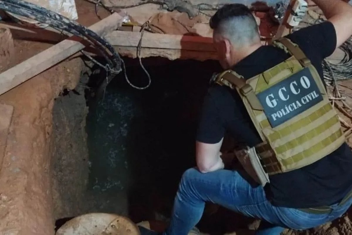 No MT, polícia descobre a construção de um túnel que seguia em direção ao maior presídio do estado