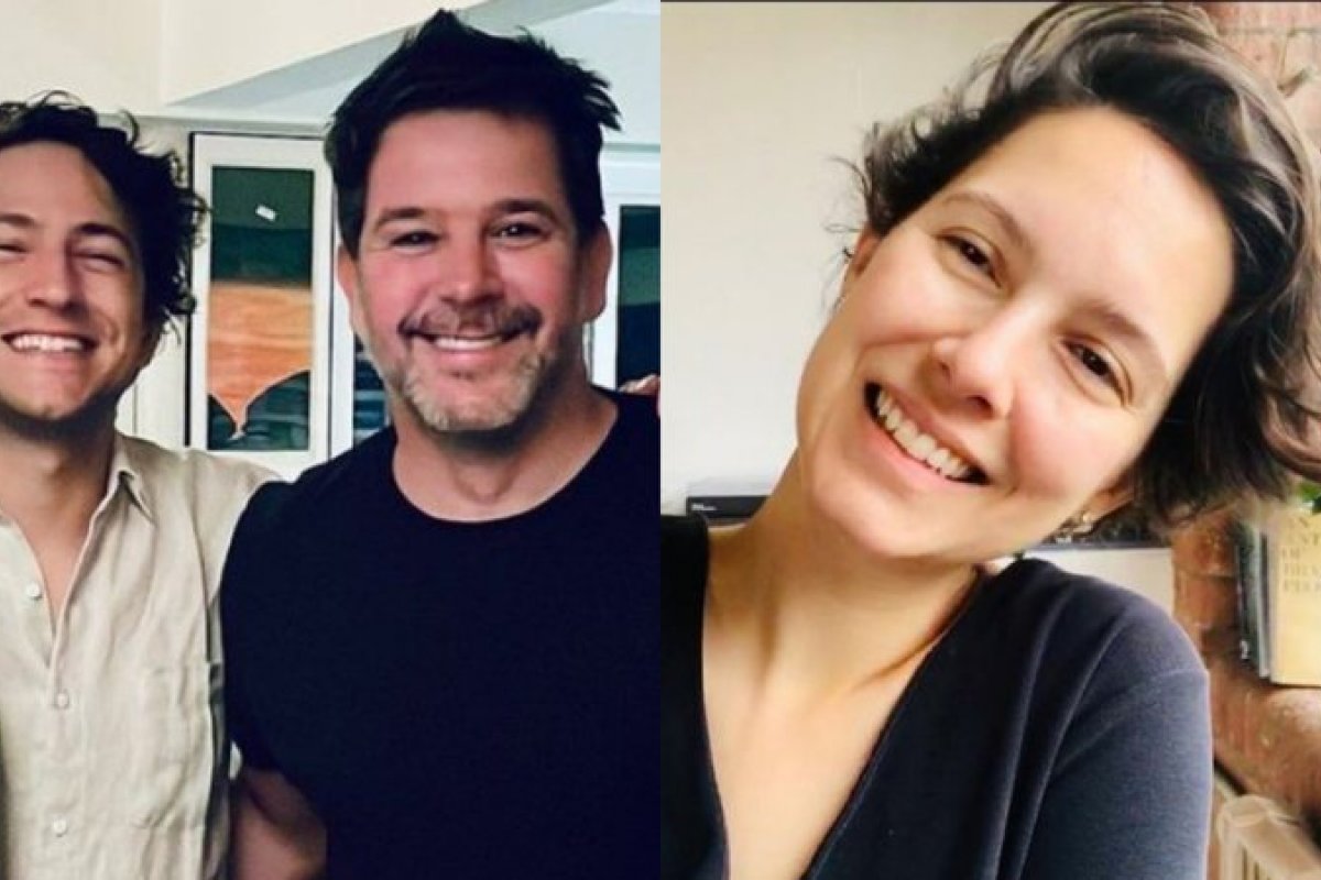 Cecilia Malan publicou uma foto de Murilo Benício ao lado de seu pai e irmão em jantar especial de aniversário!