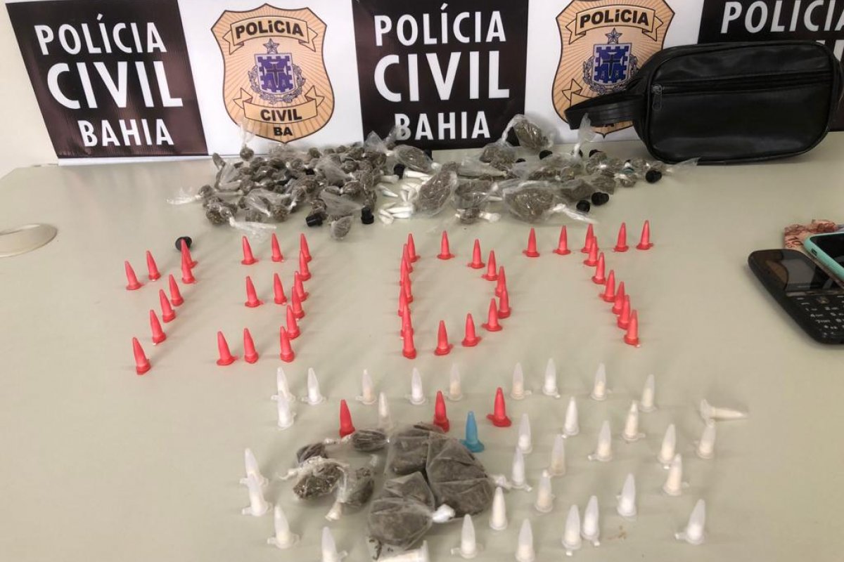 Salvador: homem encontrado com drogas em Cajazeiras é preso; suspeito é reincidente por tráfico