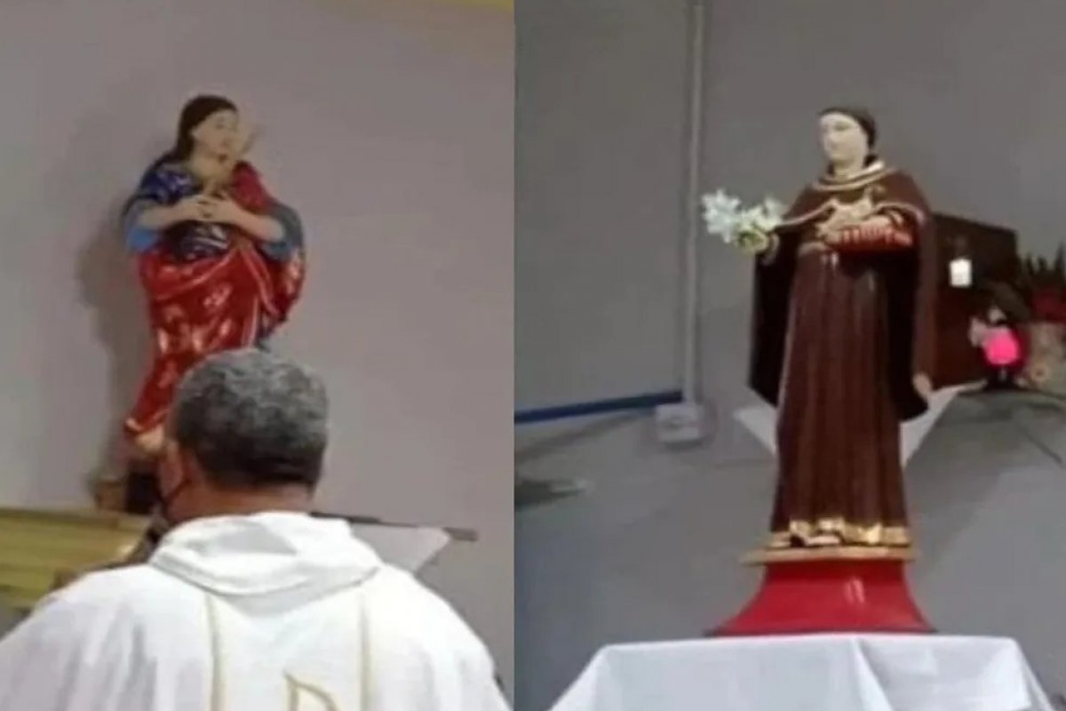 PM recupera imagens raras de santos furtadas de Igreja na Bahia