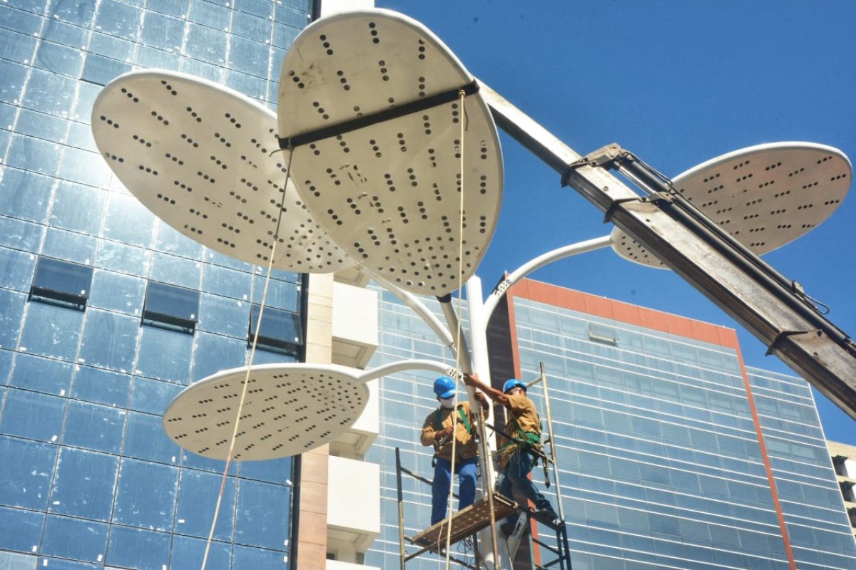 Vídeo: conheça a primeira "árvore solar" instalada no Brasil