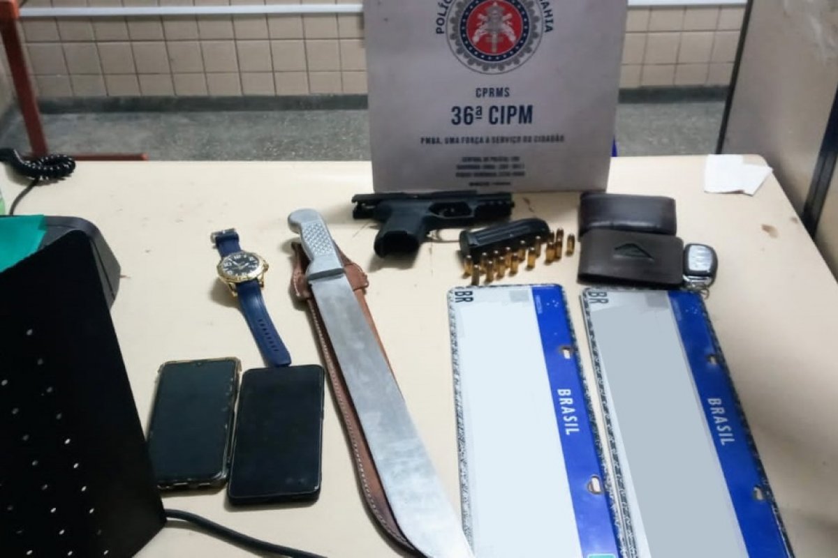 Homem é preso por porte ilegal de arma em Dias d’Ávila