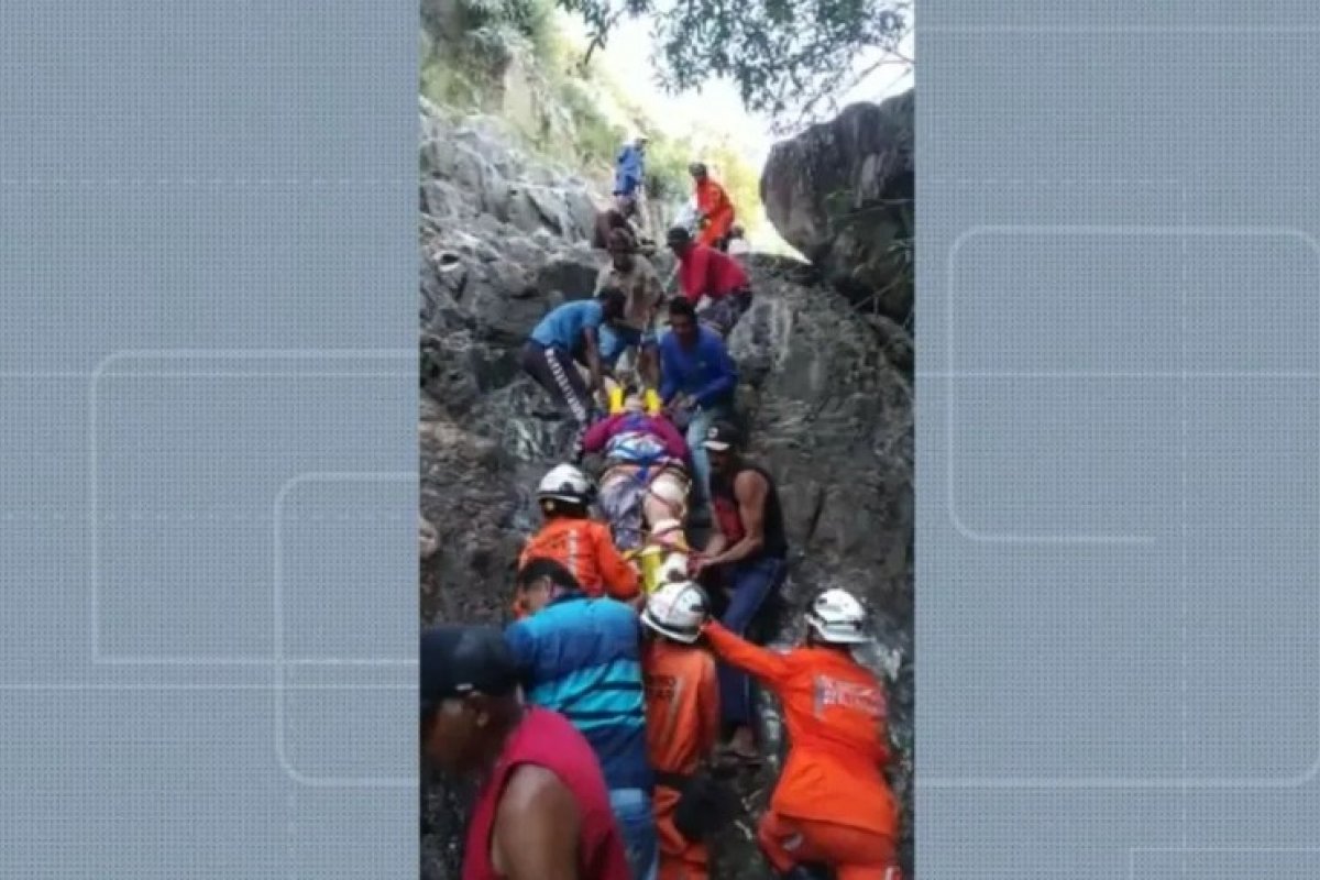 Mulher morre após ser atingida por pedra em cânion do Rio São Francisco