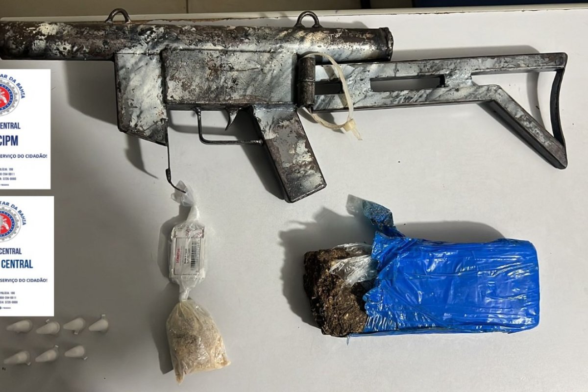 Em Salvador, polícia apreende metralhadora no bairro de Castelo Branco