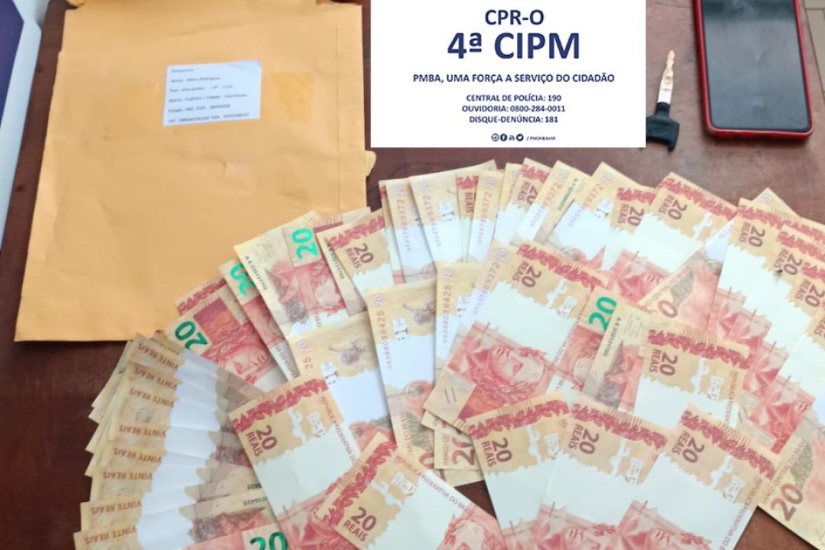 Mais de R$ 1 mil em notas falsas são apreendidas nos Correios em Macaúbas (BA)