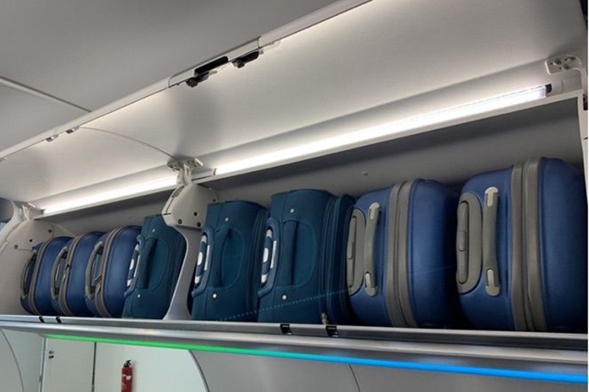 Aviões da Latam vão ter espaço 60% maior para bagagens na cabine