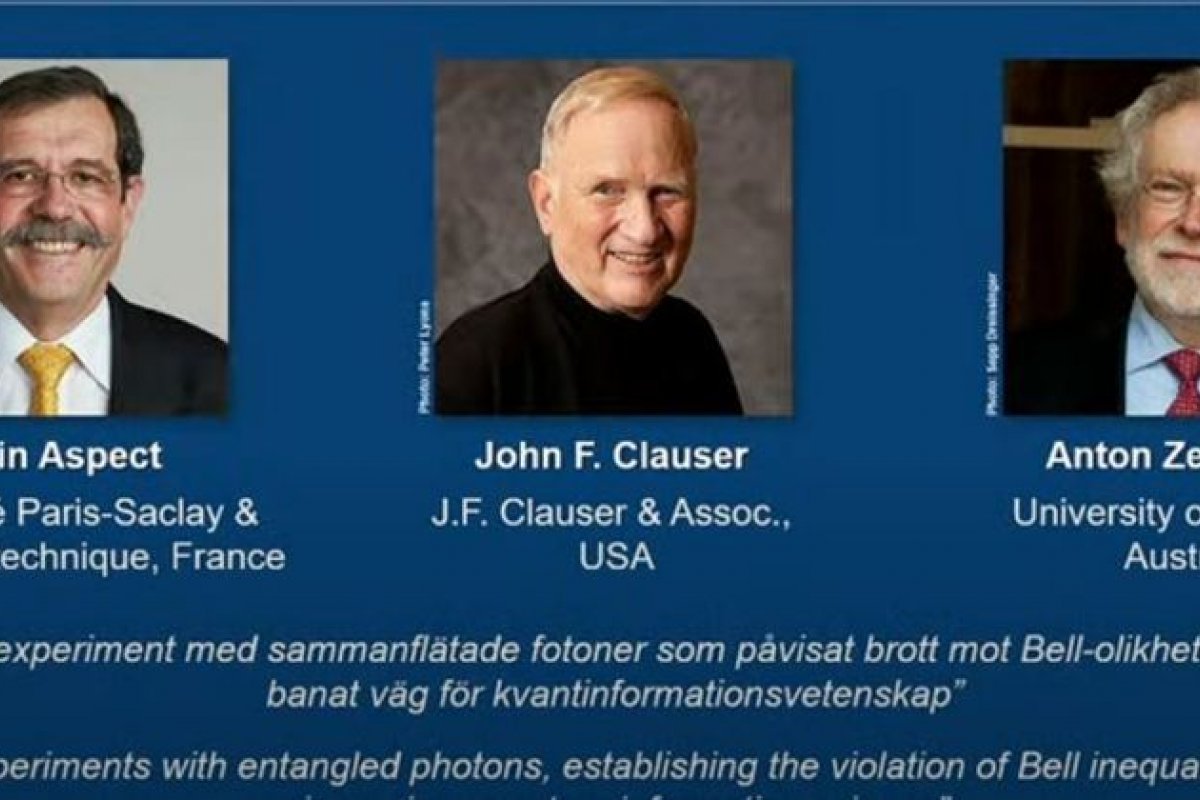 Trio recebe Prêmio Nobel de Física por experimentos com ciência da informação quântica