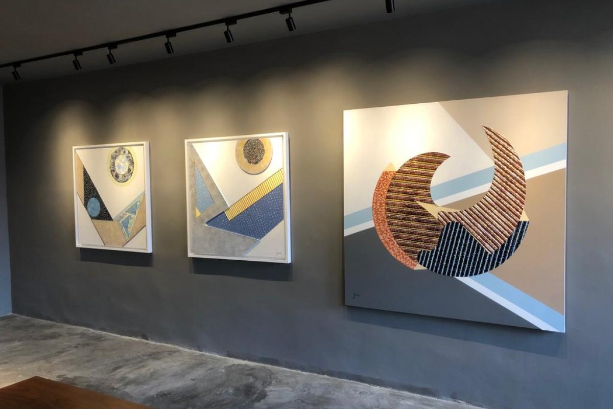 Exposição de Guel Silveira no espaço da Acervo Galeria de Arte, na Casas Conceito, segue até domingo (9)