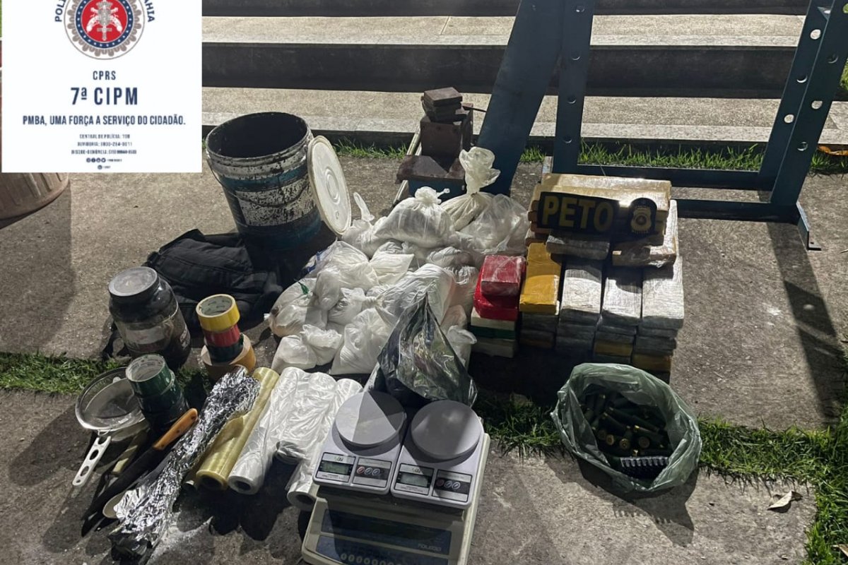 Em Eunápolis, PM desativa laboratório clandestino de drogas