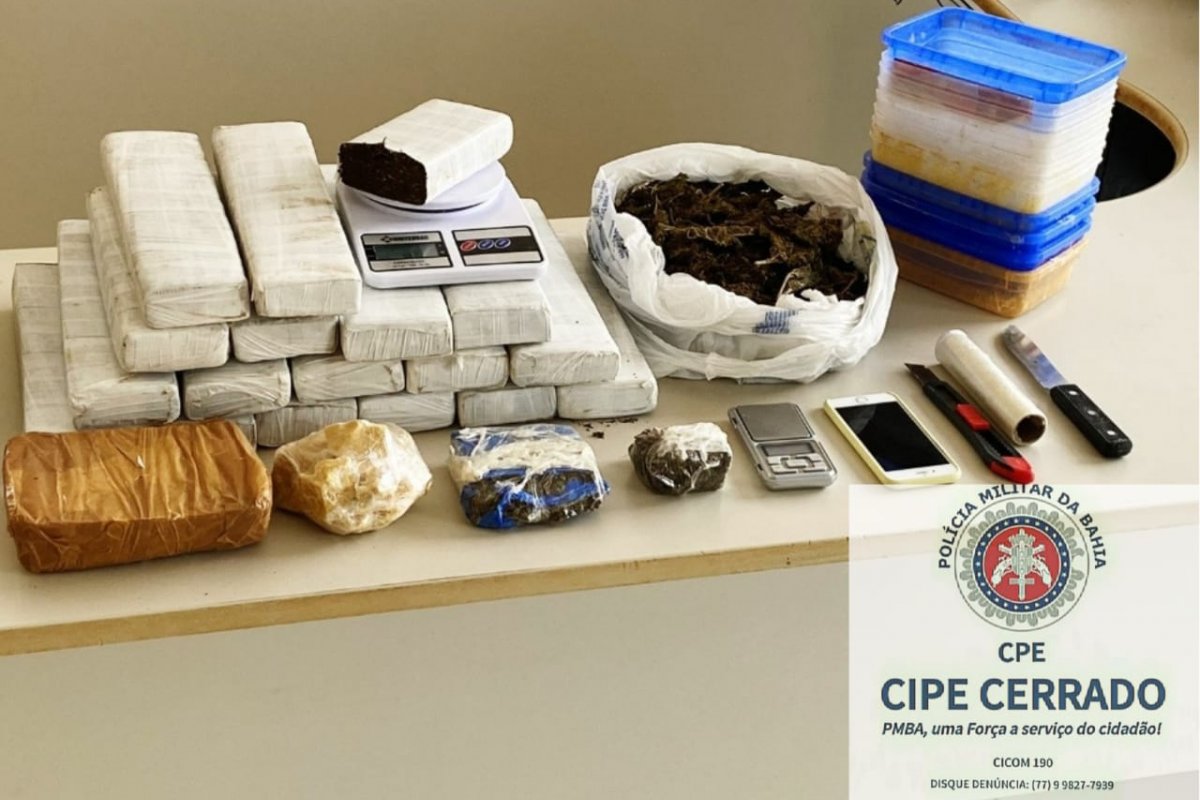 PM desarticula laboratório de drogas em Luís Eduardo Magalhães (BA)