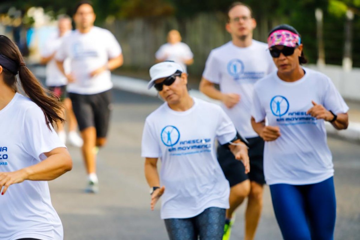 Anestesiologistas realizam corrida/caminhada solidária
