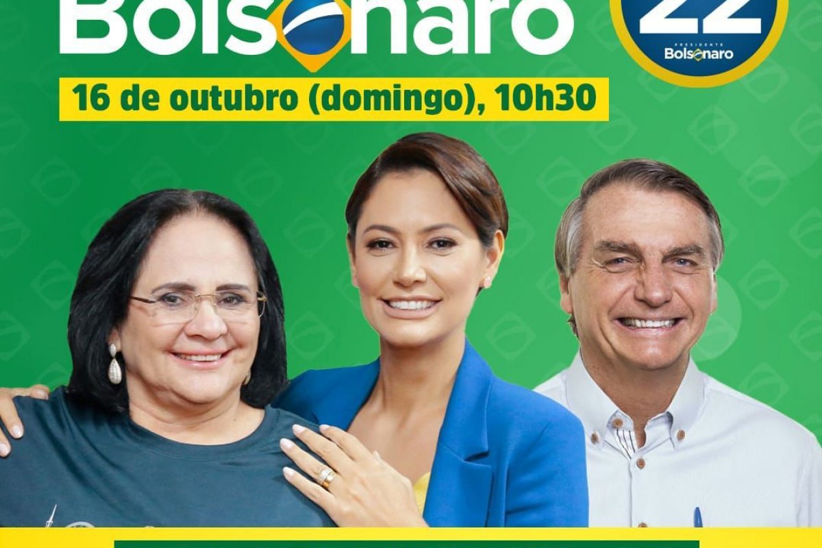 Michele e Damares promovem encontro 'Mulheres com Bolsonaro' em Feira de Santana, no domingo (16)