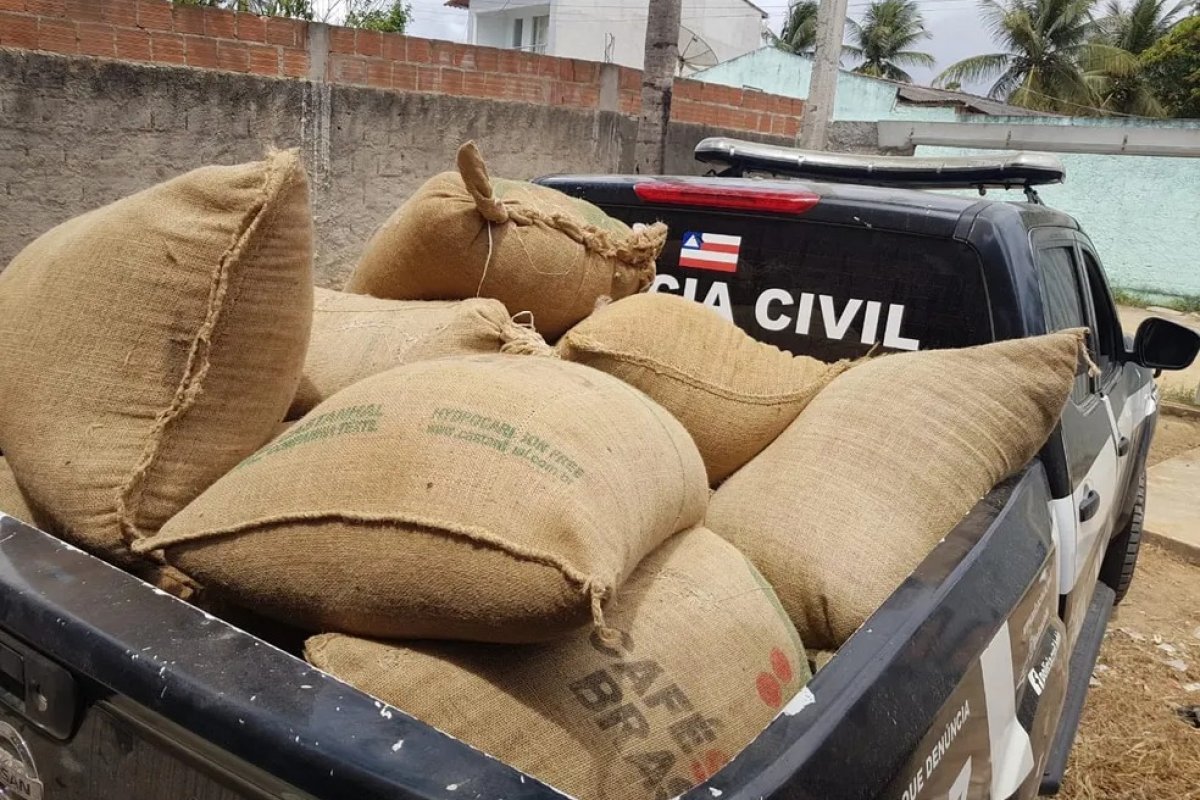 Homens são presos e 780 kg de café em grãos roubados são recuperados no extremo sul da Bahia