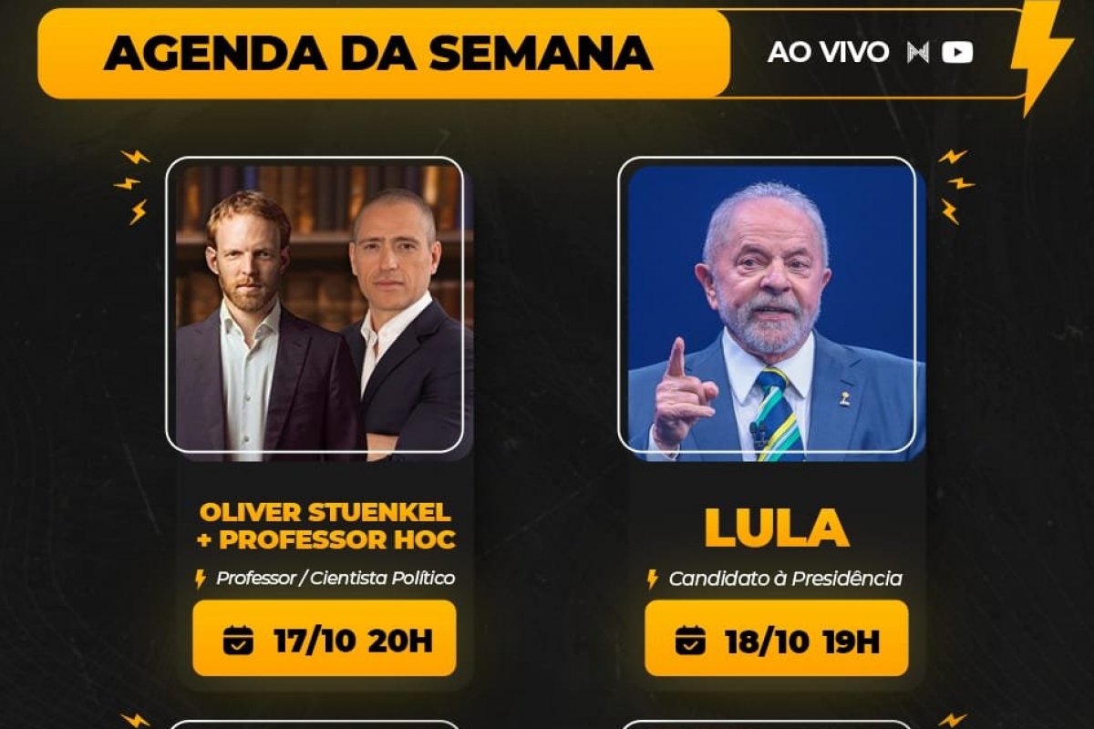 Lula é o convidado do Flow Podcast nesta terça-feira (18)!