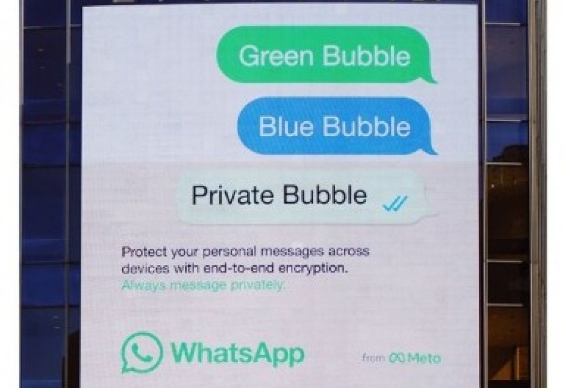 Meta diz que WhatsApp é 'muito mais seguro' que o iMessage da Apple