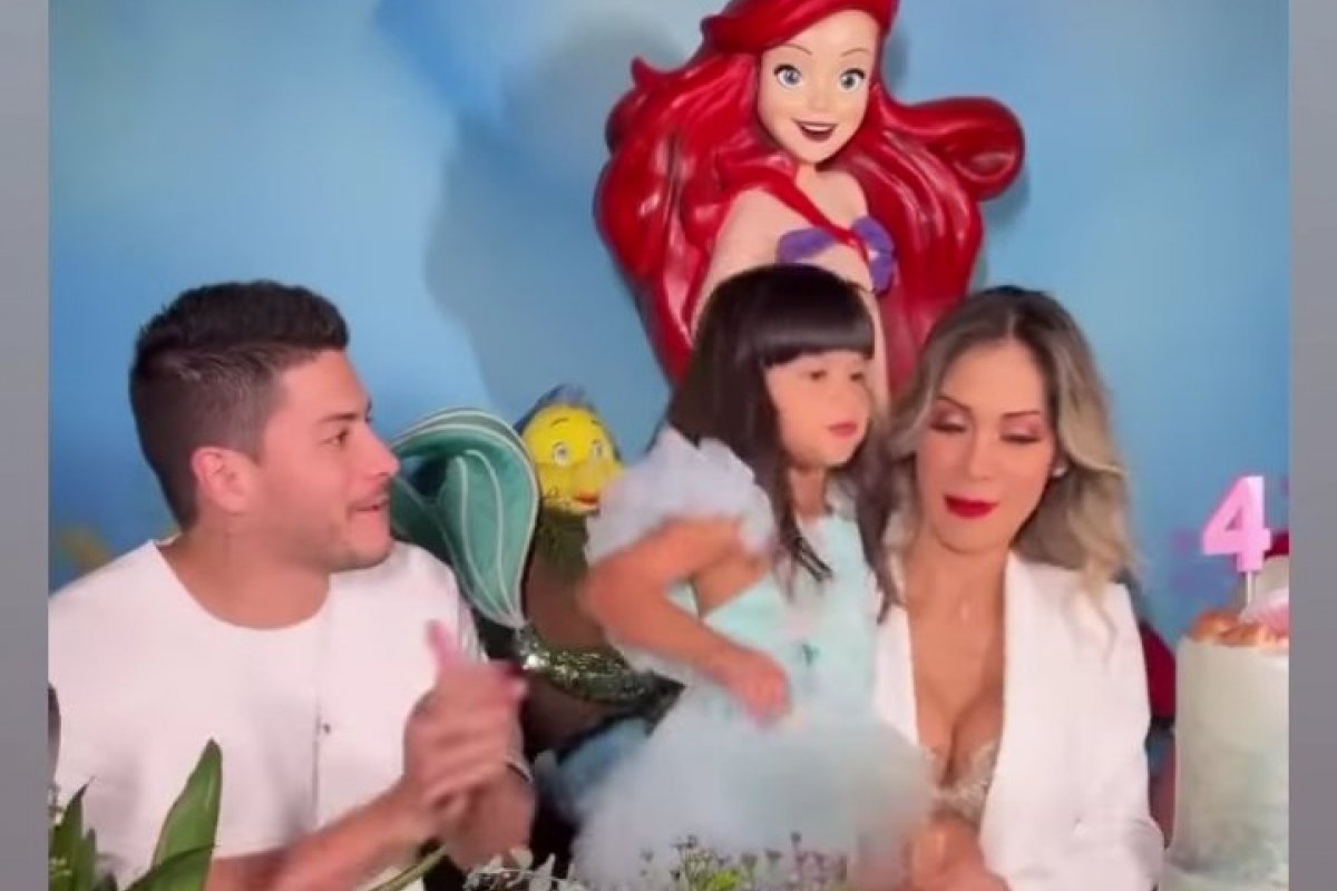 Arthur Aguiar e Maíra Cardi fazem festa luxuosa para comemorar o aniversário de Sophia! 