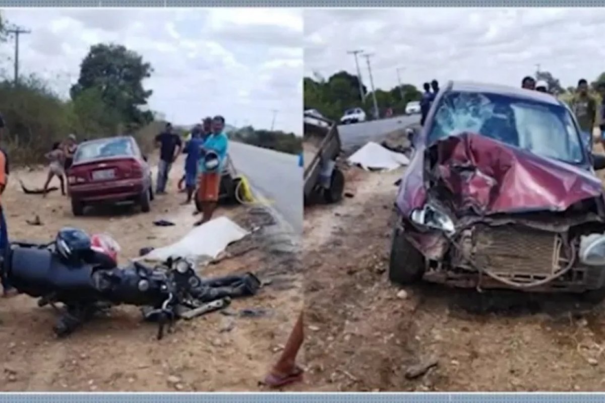Motociclista morre após ser atingido por carro no interior da Bahia