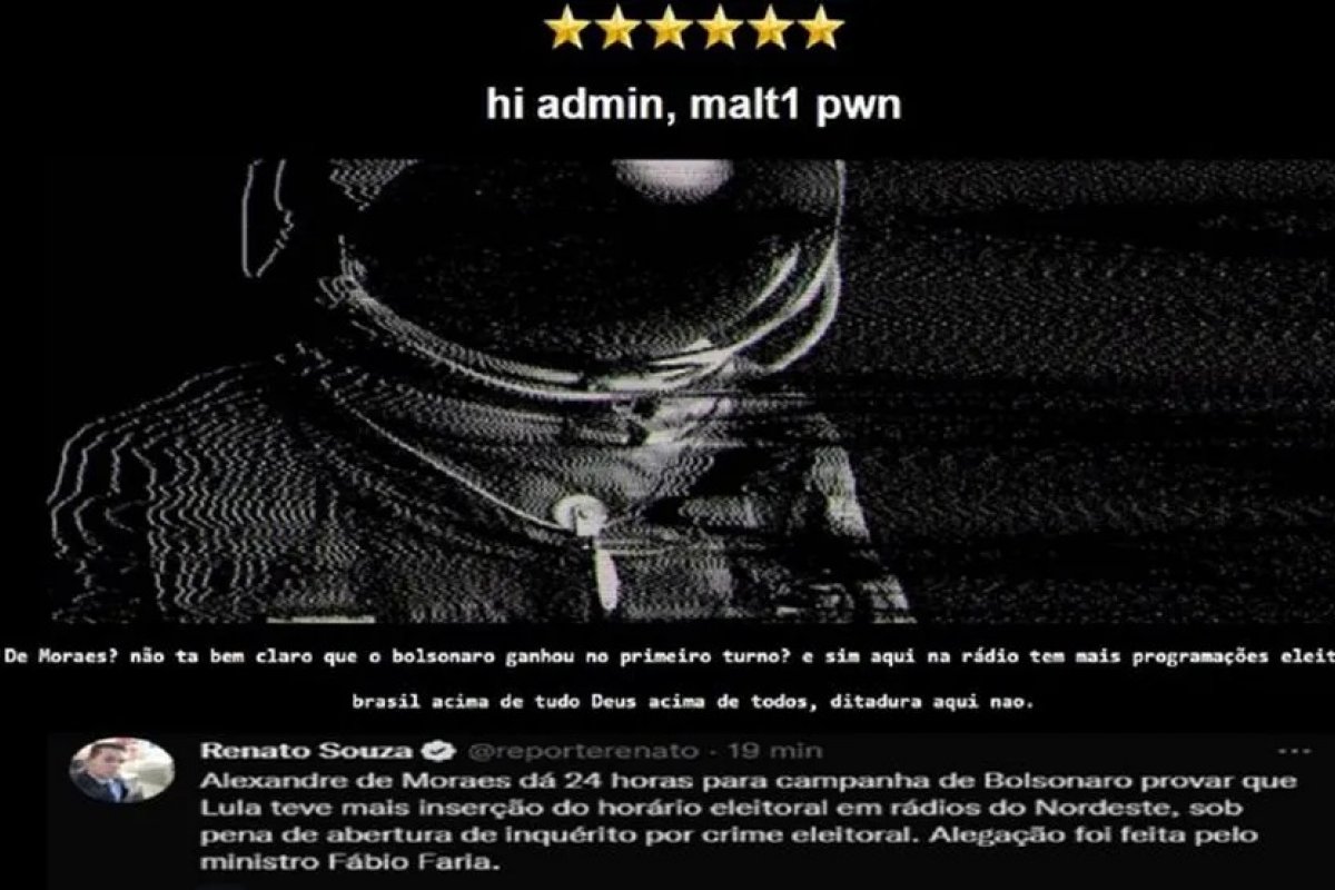 Site de rádio baiana relata invasão hacker com críticas ao STF e apoio a Bolsonaro