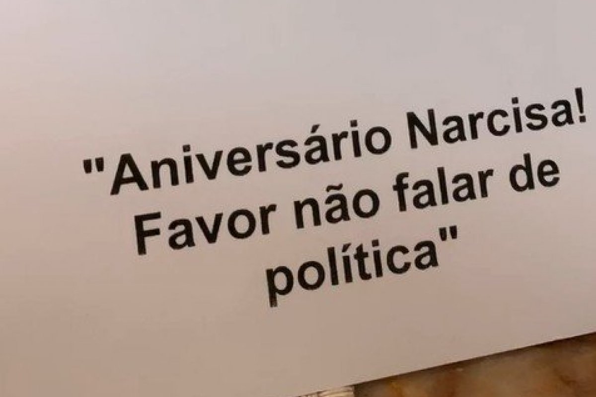 Socialite famosa comemora aniversário e pede que convidados não falem de política!