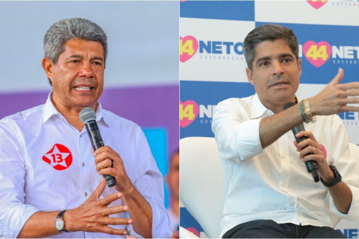 Jerônimo tem 51,9% dos votos válidos para o segundo turno e Neto 48,1%, aponta pesquisa