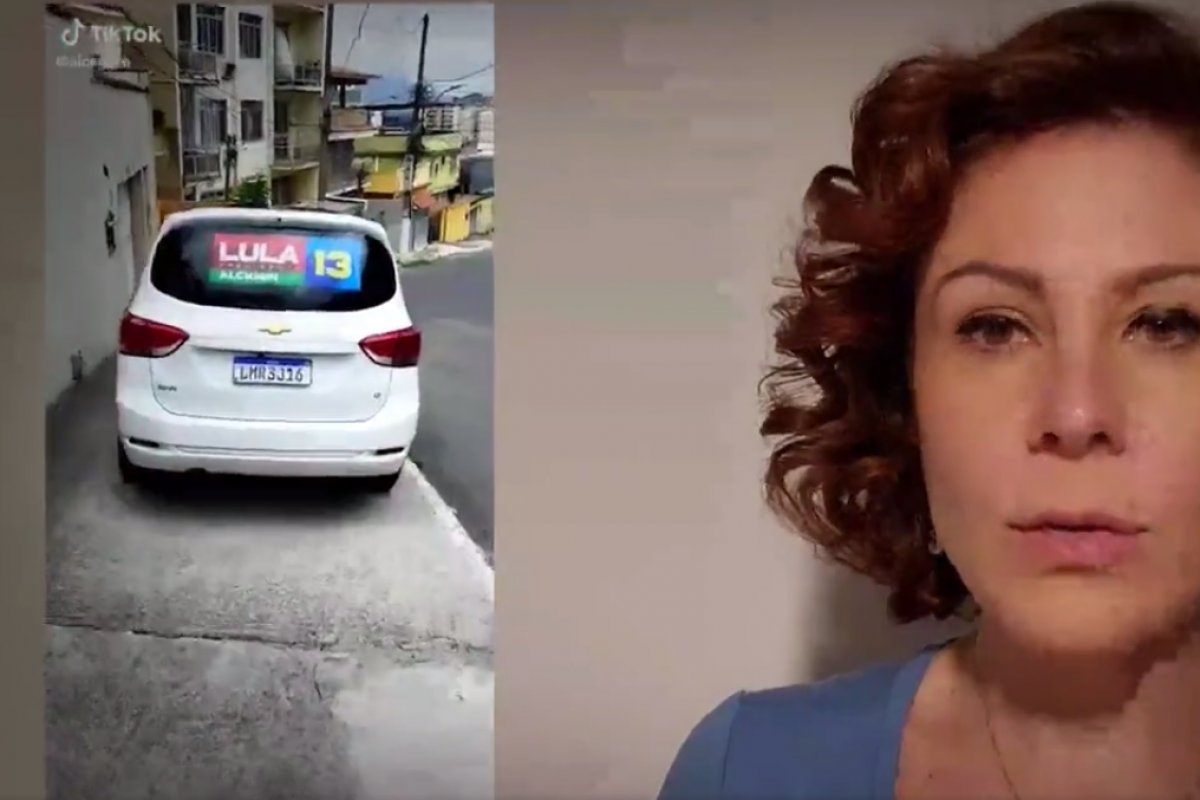 Vídeo: Carla Zambelli afirma que carros com adesivos do PT estavam a serviço da Justiça Eleitoral no Rio