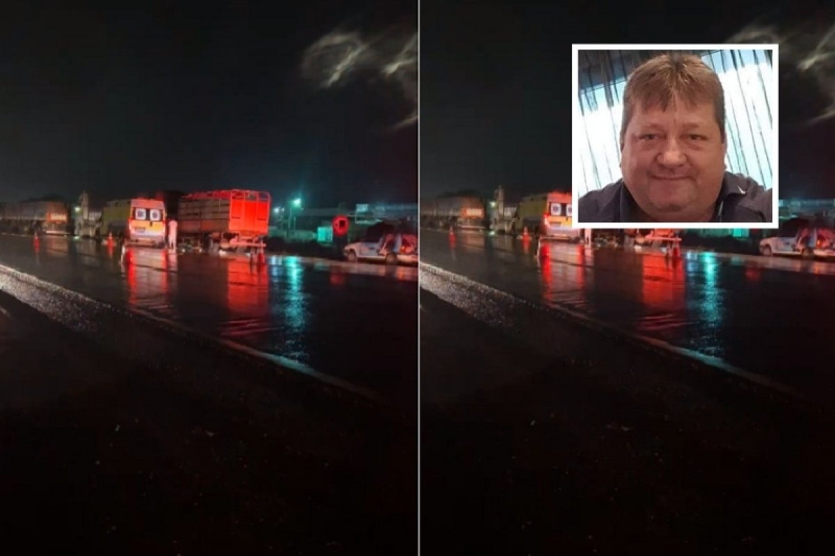 Empresário morre ao bater em carreta que bloqueava estrada em MT