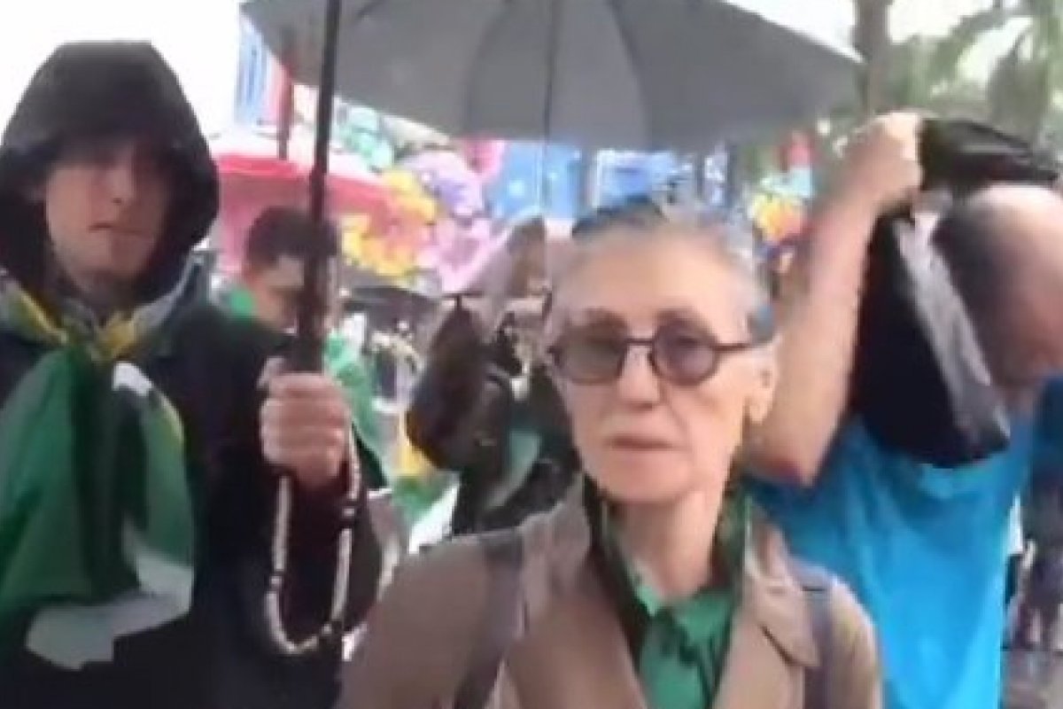 Veja vídeo! Cássia Kis surge em protesto dos apoiadores de Jair Bolsonaro!