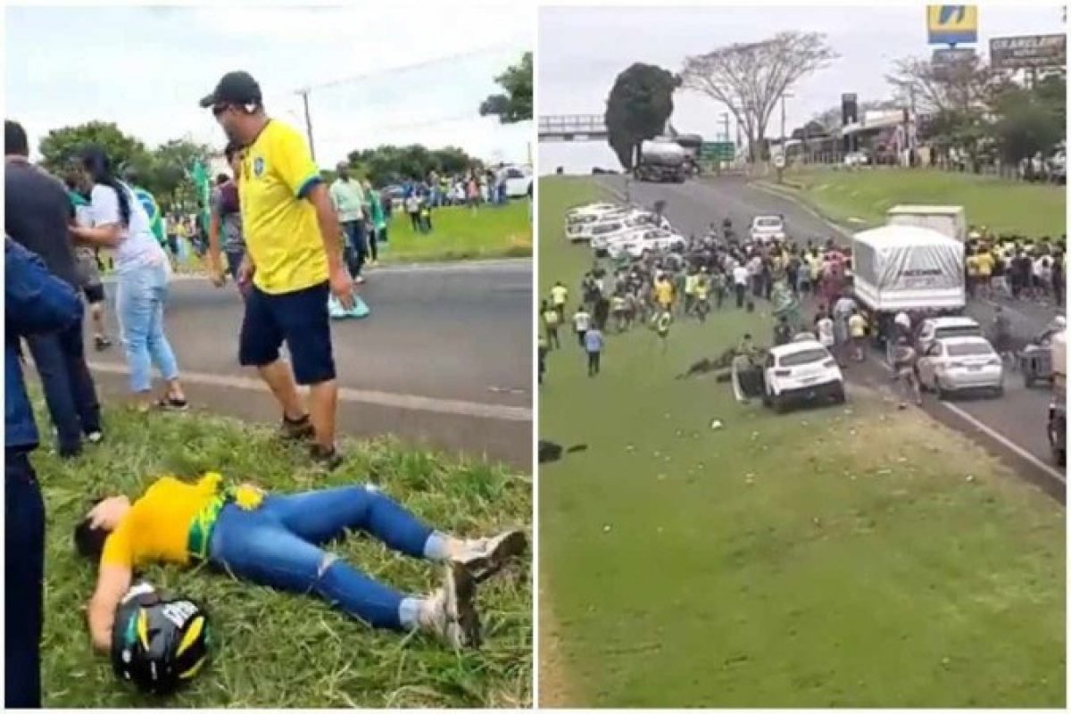 Vídeo: Motorista petista atropela grupo de bolsonaristas que bloqueava rodovia em Mirassol (SP)