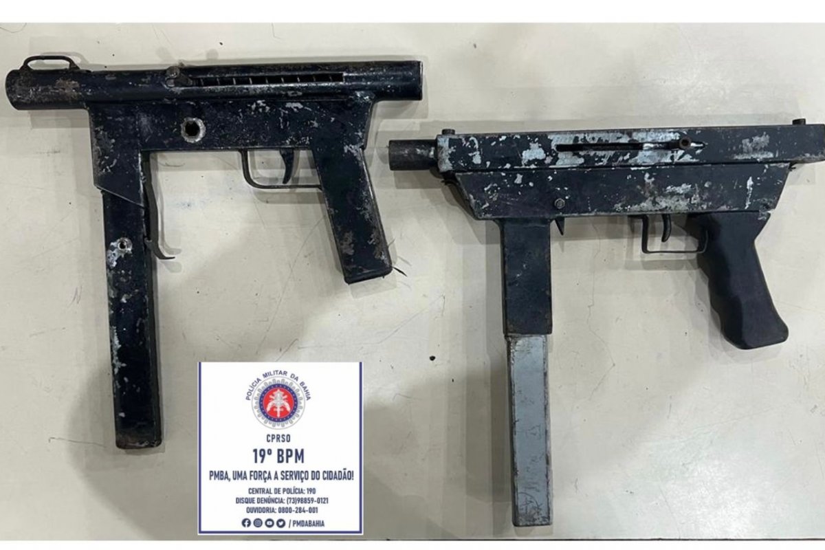 Submetralhadoras são encontradas em Jequié após denúncias