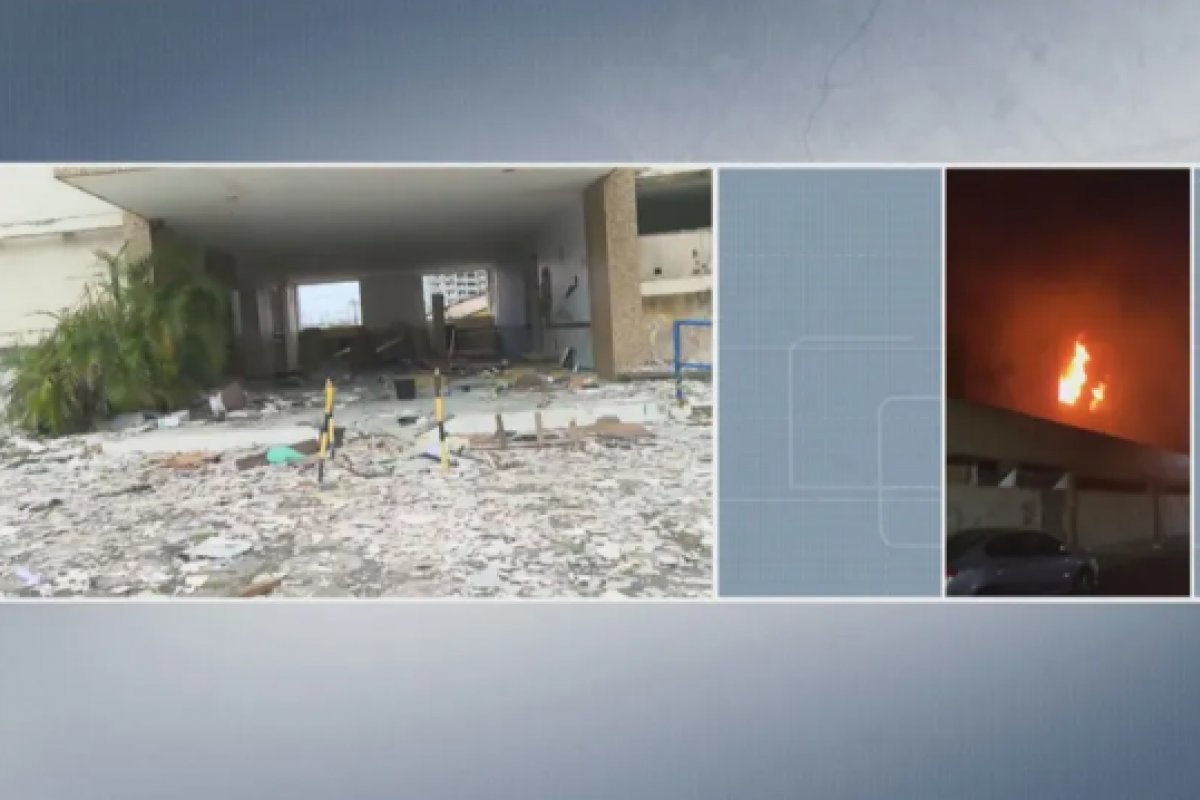 Salvador: hospital abandonado que foi utilizado na pandemia da Covid-19 é atingido por incêndio