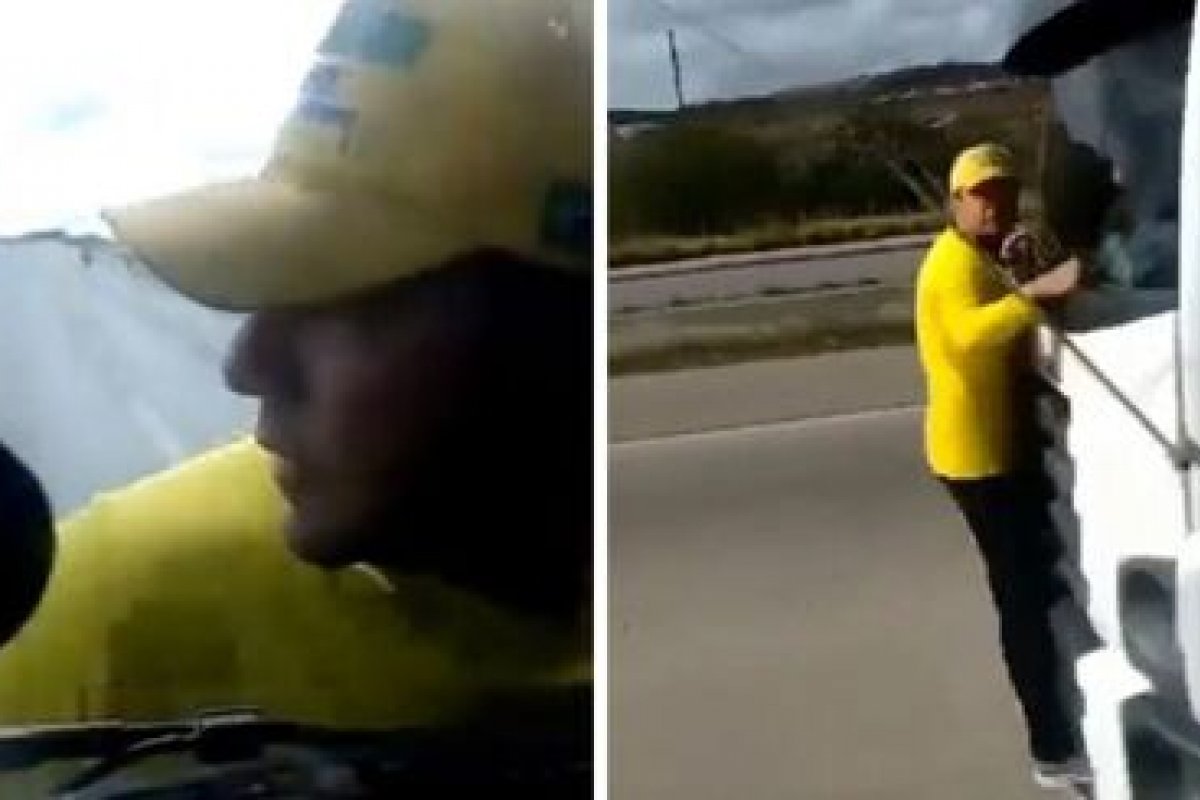 "Ficar pendurado foi um ato de defesa", diz homem que ficou conhecido como 'patriota do caminhão'