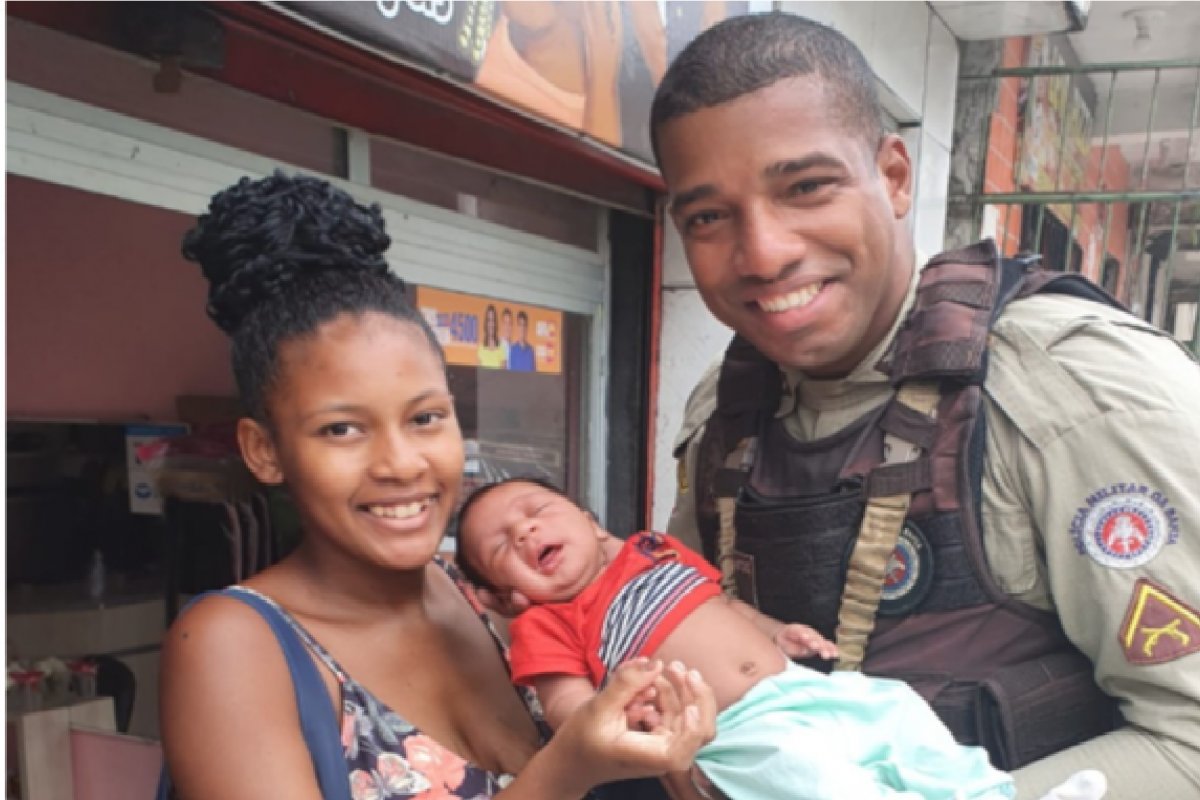 Recém-nascido é reanimado por PM no bairro de Periperi, em Salvador