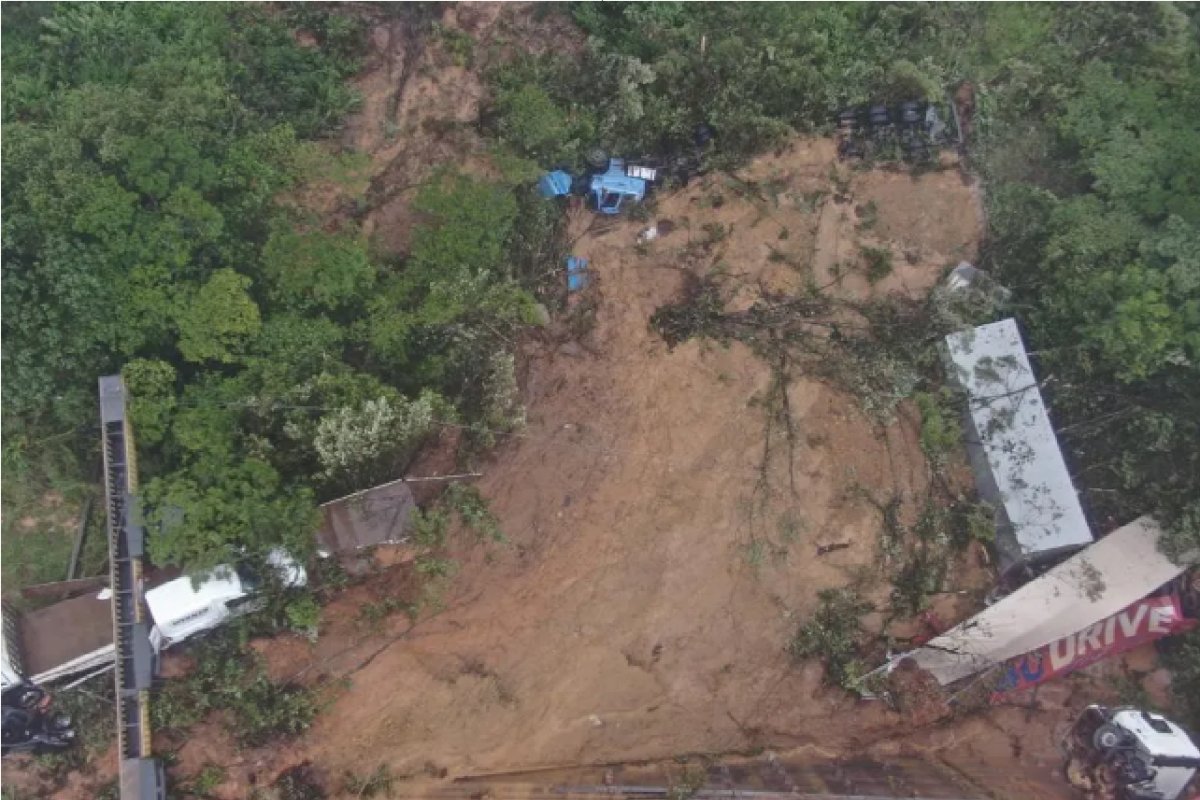 Defesa Civil afirma que número de vítimas e desaparecidos após deslizamento na BR-376 ainda é incerto