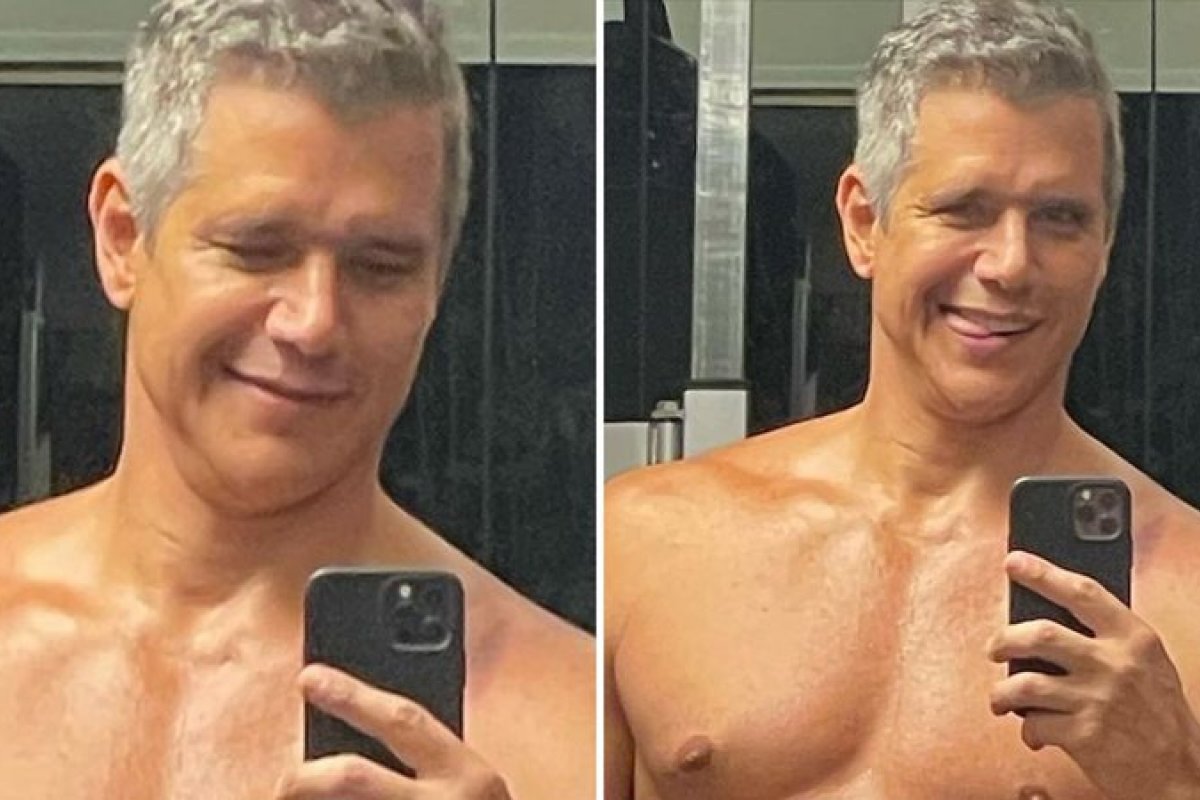 O coroa tá on: Marcio Garcia ostenta físico poderoso aos 52 anos!